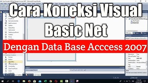 Cara Koneksi VB Net Dengan Database Access 2007 || Channel Zahby