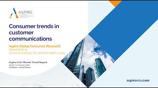 Market Trend Report Consumer Trends In Customer Communications