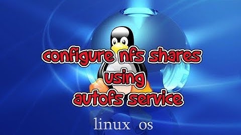 configure automount nfs share with autofs service_video41
