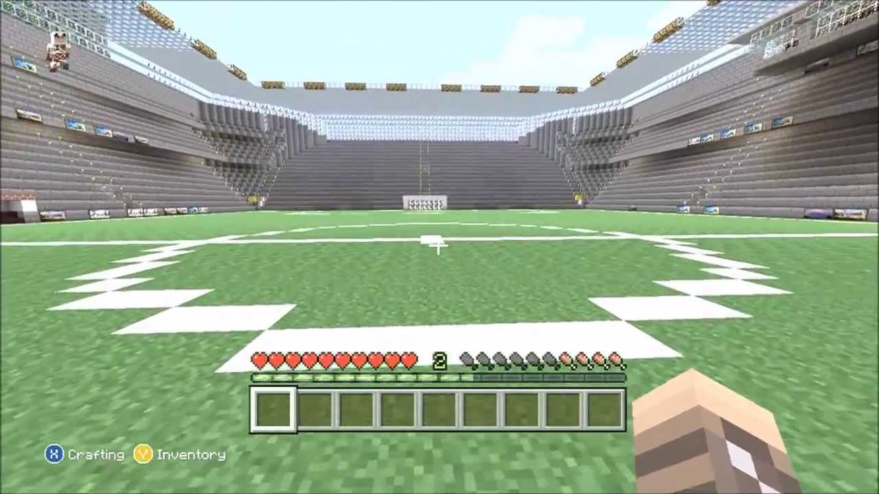 minecraft football stadium tour