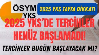 2025 Yks Terci̇hleri̇ Başlamadi Terci̇hler Bugün Başlayacak Mi?