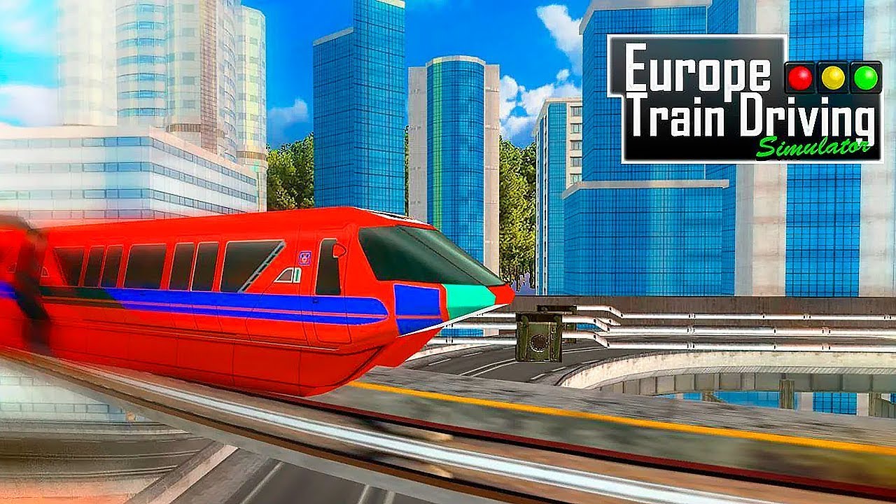 Europe Train Driving Simulator Gameplay