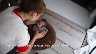 Newborn Photography Digital Background Composite Tutorial