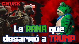 La RANA que hizo temblar a la Casa Blanca 🐸💥Humor absurdo contra la violencia de Trump