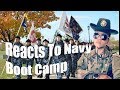 Army drill sergeant reacts to navy boot camp