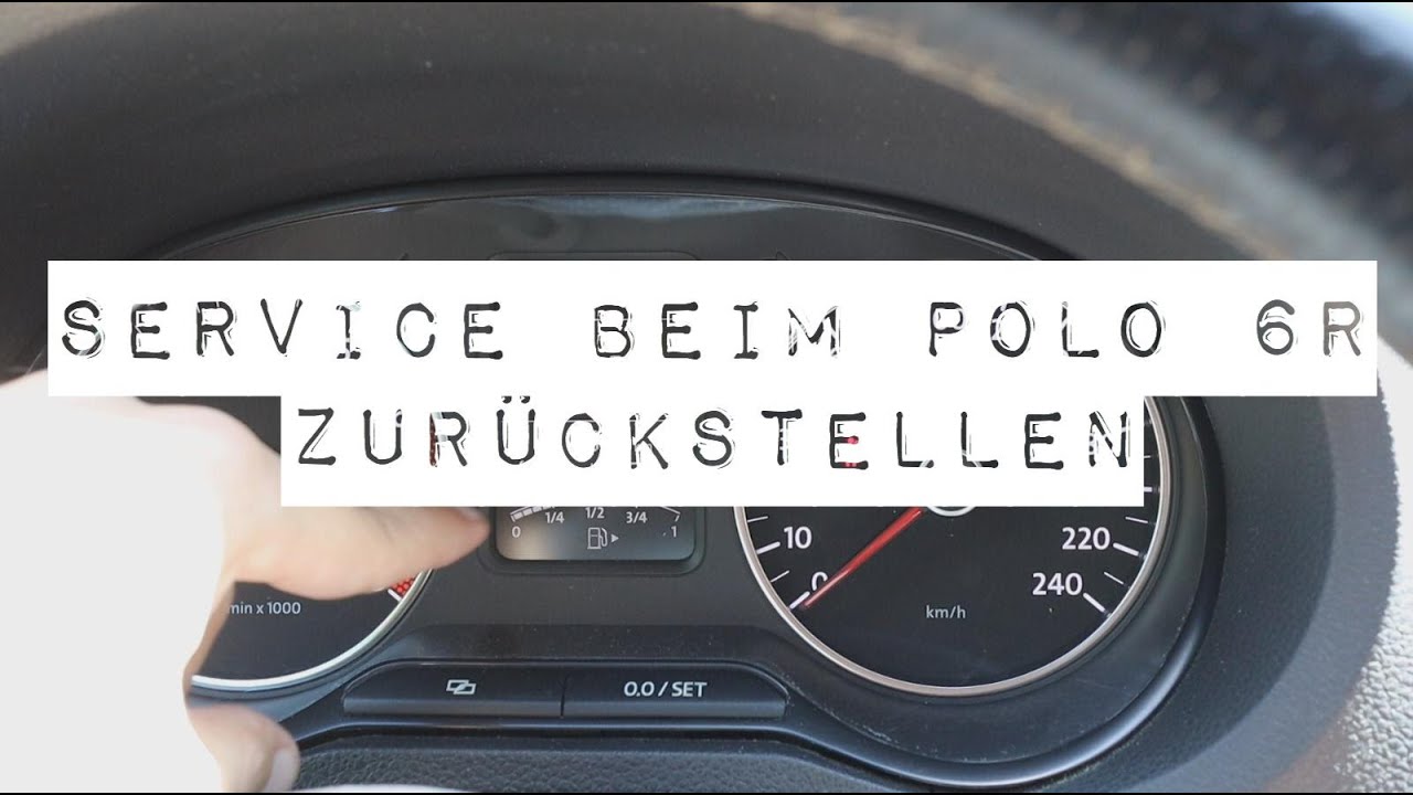 Vw Polo 6r Service Zurcksetzen De Autos Gallerie