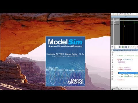 Write, Compile, and Simulate a Verilog model using ModelSim