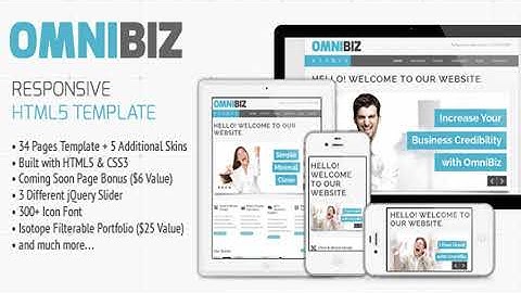 Omnibiz - Responsive Premium Website Template | Themeforest Website Templates and Themes