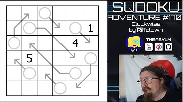 Sudoku Adventure #170 - Clockwise by Riffclown