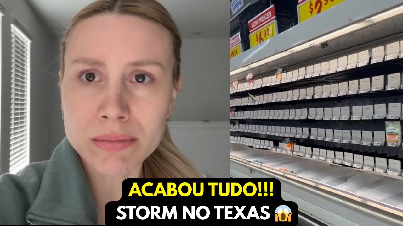 Tempestade: Prateleiras Vazias e Clima de Caos - vida real nos EUA