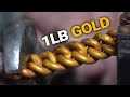 Forging Our Top Cuban Link Chain With Over 1 Pound of Gold!