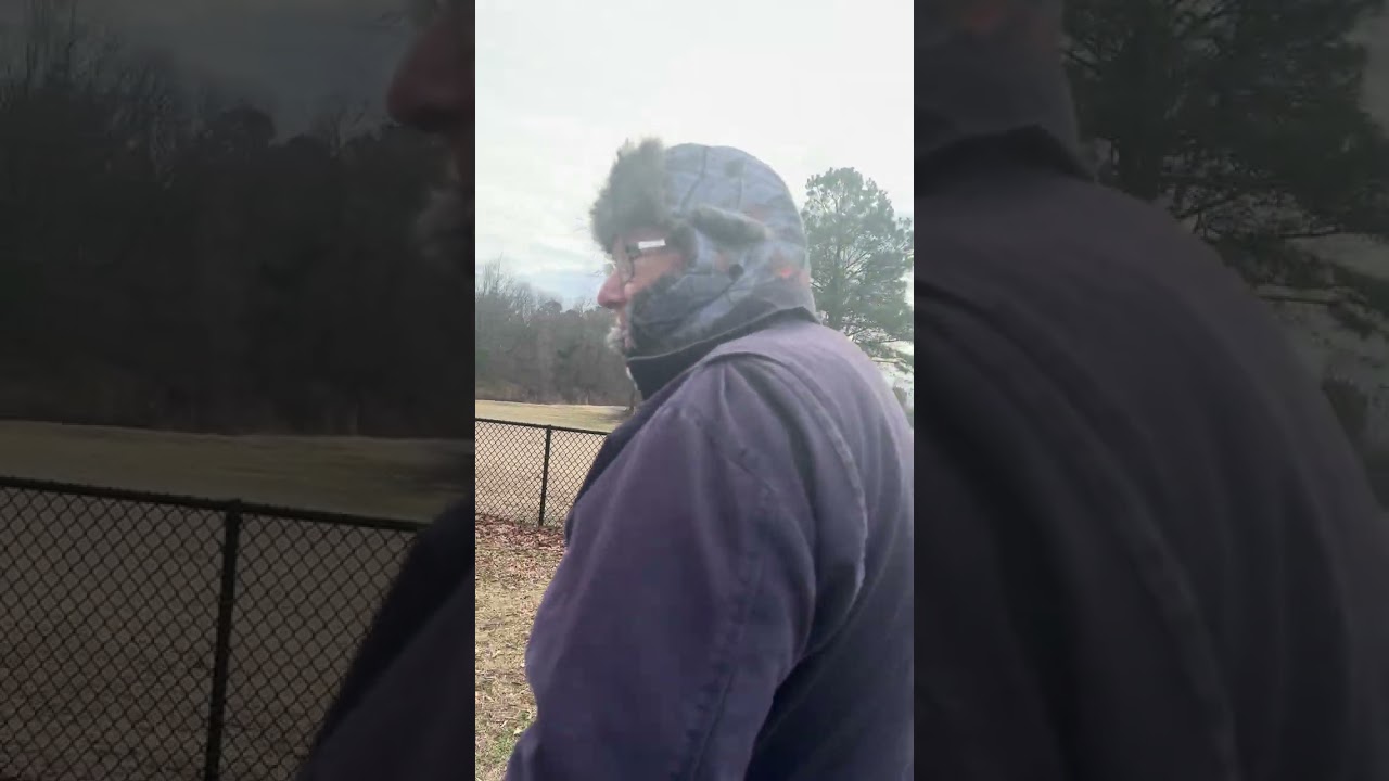 Kinston Rotary Dog Park. Getting before the winter ice storm starts this afternoon in NC. 