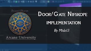 Skyrim door/Gate Nifskope implementation tutorial - by Midz13