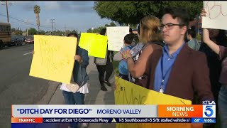 Students Stage Walkout After Student Attacked At Moreno Valley School