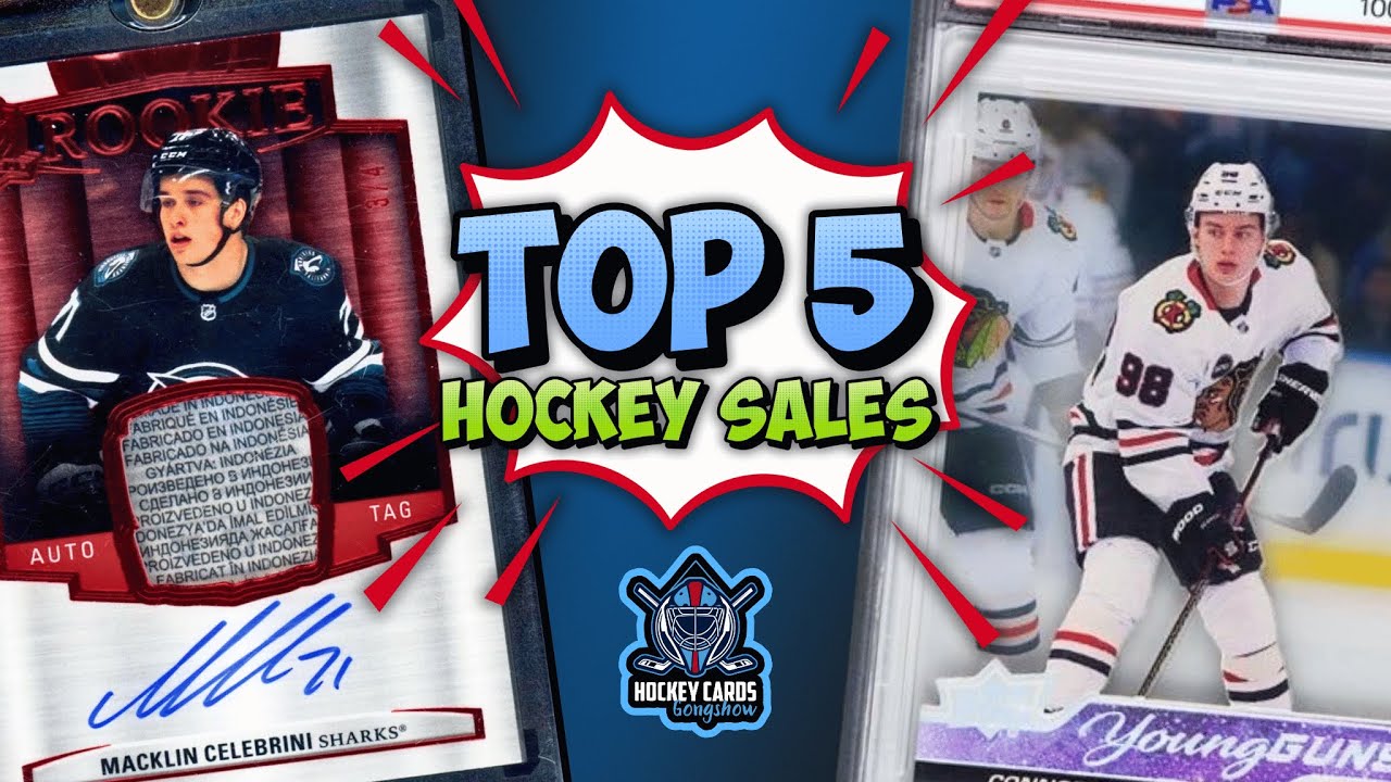 Bedard Record, More Celebrini & Big Vintage Sales | Top 5 Hockey Card Sales Last Week