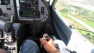 World Travel - co-piloting a small plane in North of Denmark