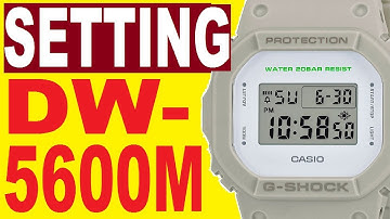 Setting G-Shock DW-5600M manual 1545/3229