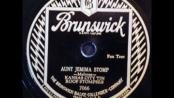 Kansas City Tin Roof Stompers: Aunt Jemima Stomp 1929