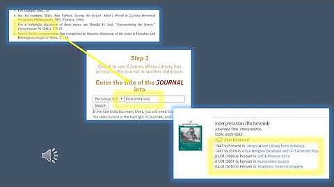 Finding Articles from Citations