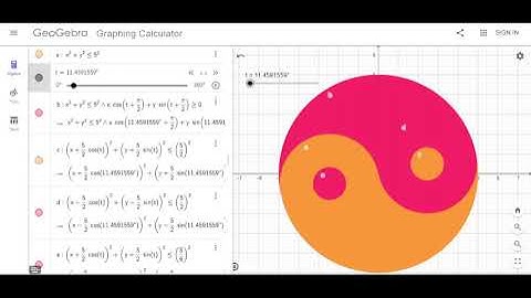 GeoGebra - #1 - Yin Yang Animation