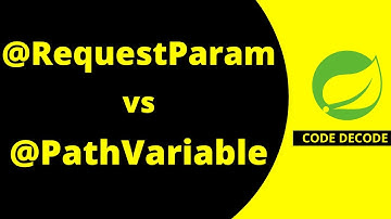 @RequestParam vs @PathVariable Spring boot | Differences | Path variable Request param |Code Decode