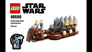 Trade Federation Troop Carrier 25th Anniversary Set (40686) | Build | @MarkBuildsLego