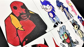 Drawing FNF - NEW Sonic.EXE 3.0 / 4.0 Restored Mod | Starved, Hog, Devoid, Scorched, Chaotix, Curse