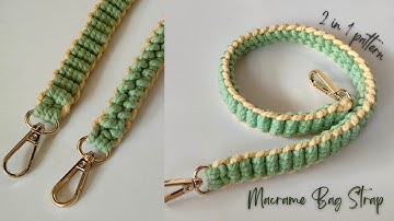 DIY Macrame Bag Strap 2 in 1 Pattern | Macrame Shoulder Bag Strap
