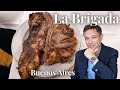 Eating at parrilla la brigada a famous and classic steakhouse in buenos aries