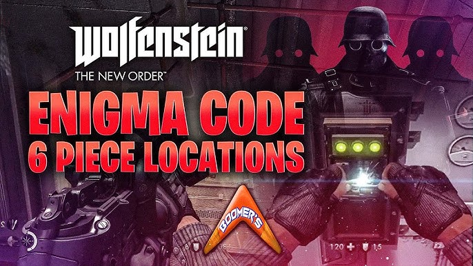 Wolfenstein The New Order - Enigma Code 5 Piece Locations 