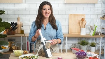 DASH Safe Slice Mandoline Slicer, Julienne + Dicer for Vegetables