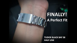 Tudor Black Bay 58 Bracelet Sizing FIX! Uncle Seiko half link