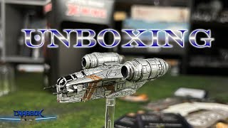 Razor Crest!  Unboxing The Razor Crest Expansion for Star Wars X-Wing Miniatures Game!