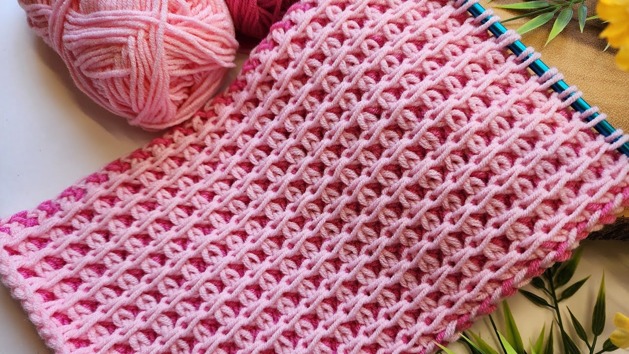 Summer 2024 ~ Magic Braids: Two-Color Tunisian Crochet Pattern - Easy One-Row Color Technique