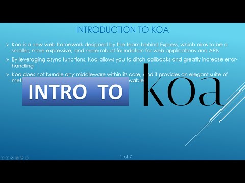 Introduction to Koa