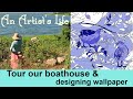 Tour our boathouse and future art studio and workspace | Designing Wallpaper | An artist's Life