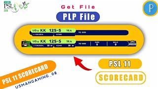 HBL PSL 11 Scorecard for Editing for Free 😇🔥 screenshot 4