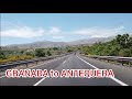 [4K Full Drive] from GRANADA to ANTEQUERA andalusia Spain Autovia