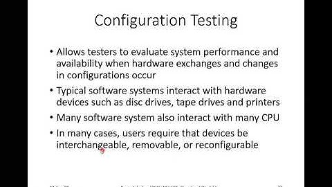 Defect Bash Elimination, Configuration Testing, Usability Testing