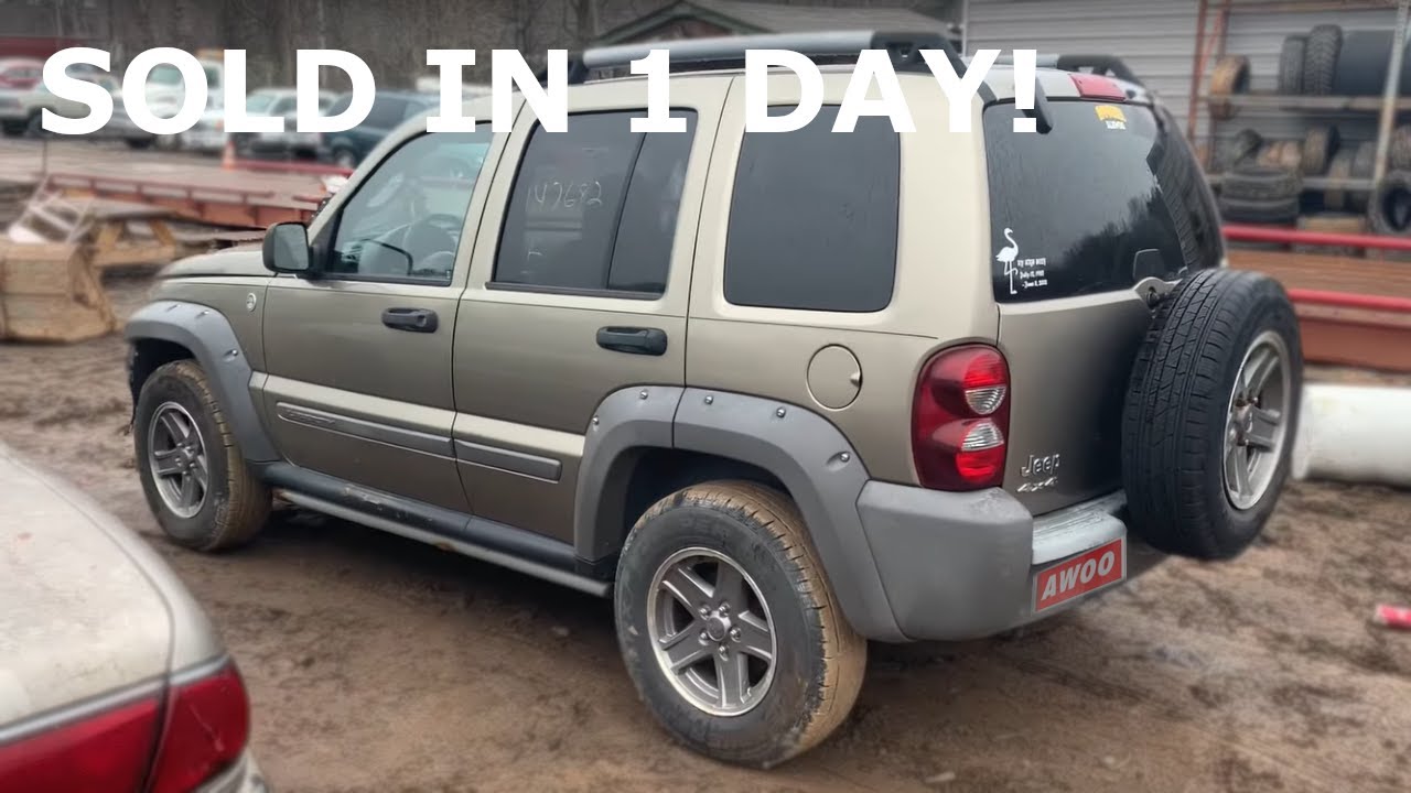 Quick Flip Wrecked Jeep Liberty! YouTube