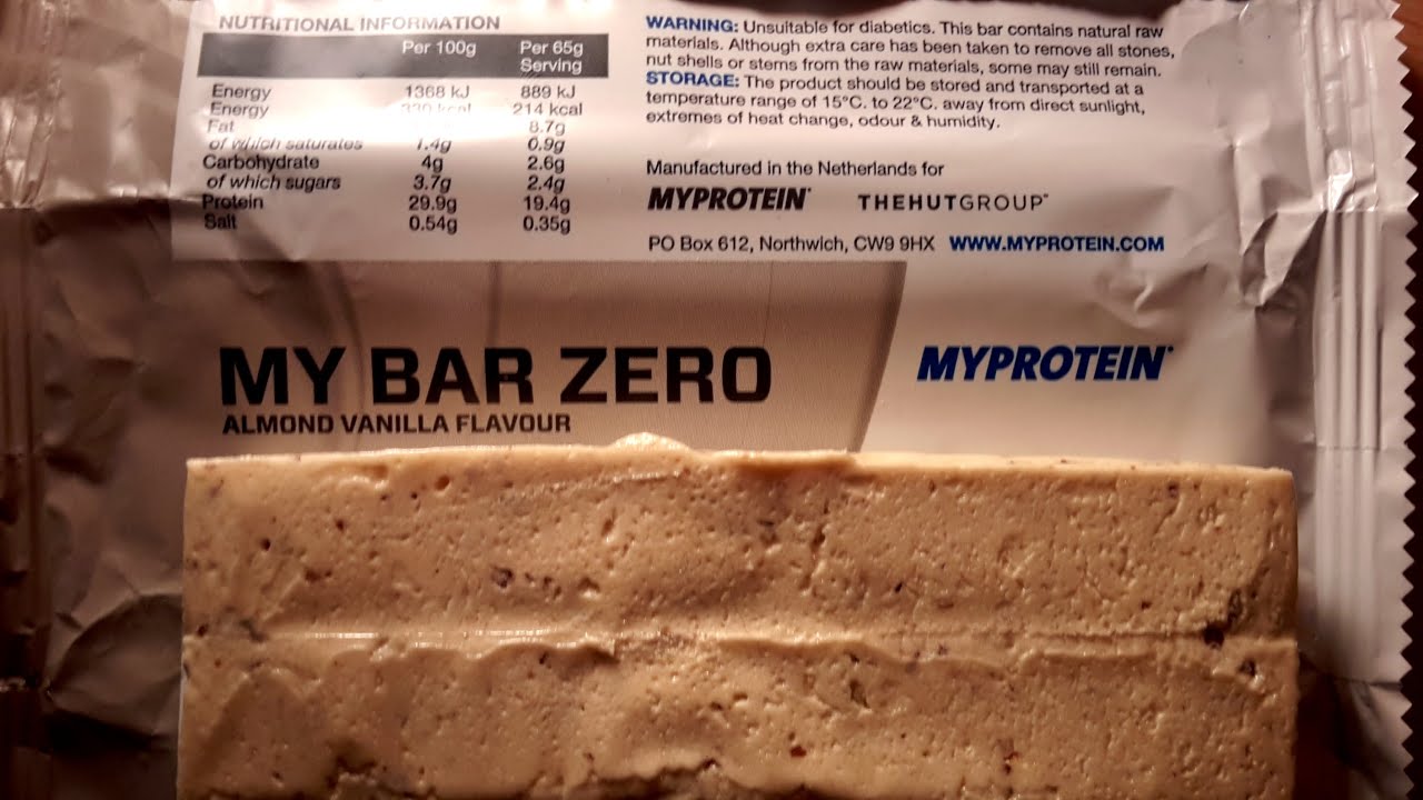 Review Proteinriegel My Bar ZERO von Myprotein im Test Die Questbar