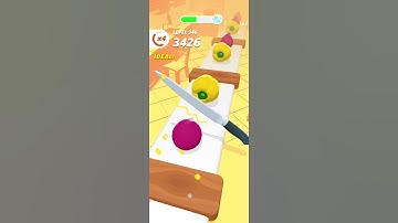 failed slice it all game! very satisfying and relaxing ASMR slicing video 87