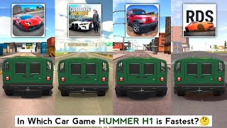 Hummer H1 Top Speed in Ultimate Car, Car Parking Multiplayer, Real Driving School, Ultimate Offroad screenshot 3