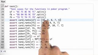 Testing Card Rank Solution - Design of Computer Programs
