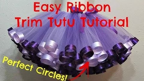 HOW TO: Make a Ribbon Trim Tutu with Perfect Circles by Just Add A Bow