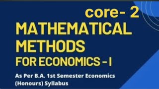 Constrained optimization problem #core2 #1semester #economics #constrained#optimization #problem