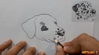 Comment dessiner un chien dalmatien screenshot 2