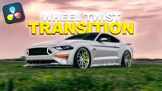 Wheel TWIST Transition - DaVinci Resolve 19