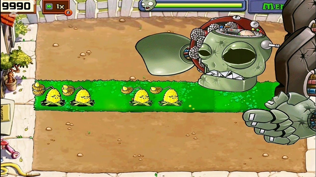 Kernel-Pult Vs Dr Zomboss "Plants vs. Zombies:  & Peashooter Face Off with Dr. Zomboss!"