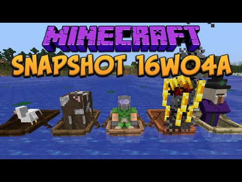 Minecraft 1.9 Snapshot 16w04a: Boats Fixed & Refined